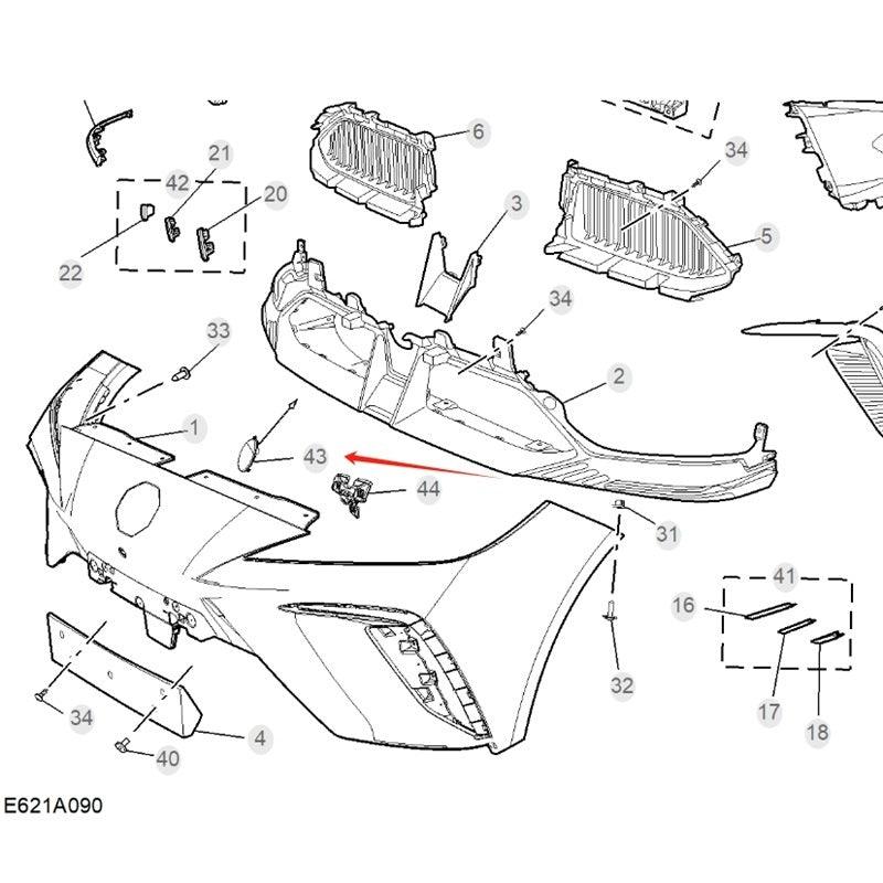 Front Bumper Tow Hook Cover for MG4