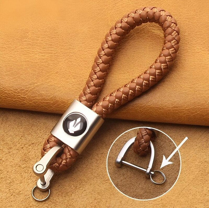 Leather Car Key Case Car Keychain for MG Cyberster