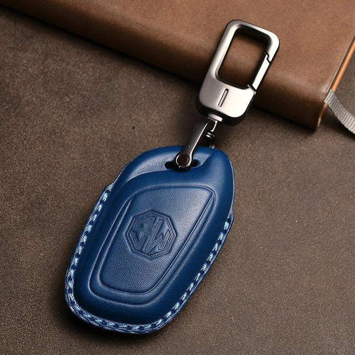 Leather Car Key Case Car Keychain For MG4 EV Xpower MF ZSEV MF HS PHEV