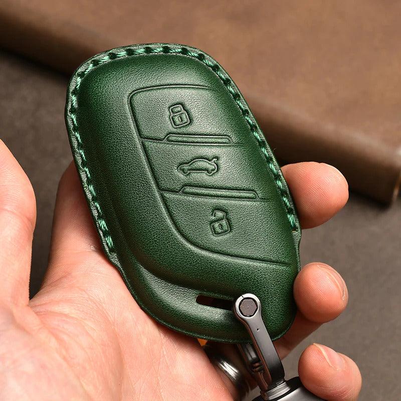 Leather Car Key Case Car Keychain For MG4 EV Xpower MF ZSEV MF HS PHEV