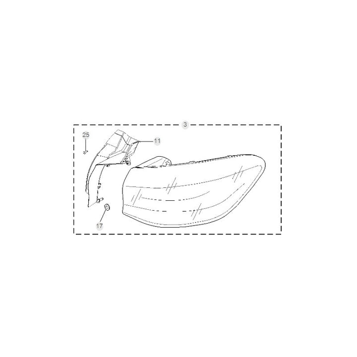 Taillight Assembly-Peripheral for MG HS