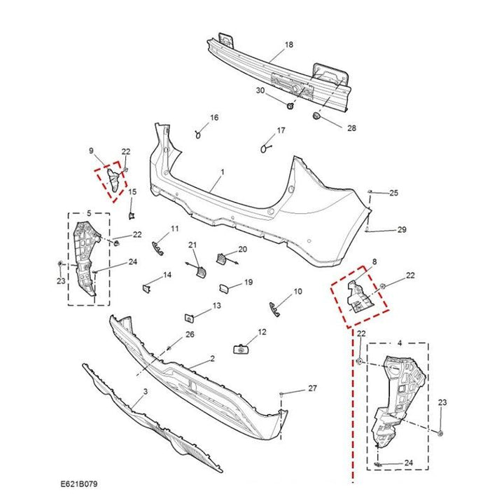 Rear Tail Light Mounting Bracket for MG4