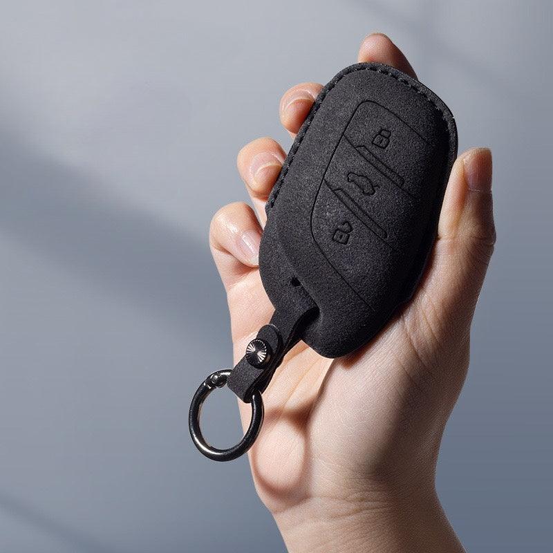 Suede Leather Key Cover for MG