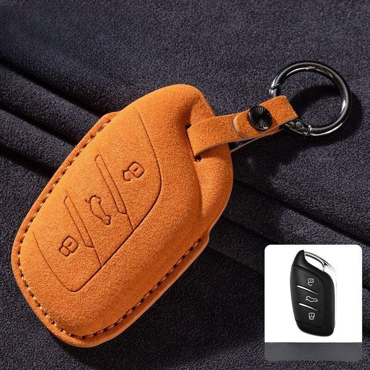 Suede Leather Key Cover for MG