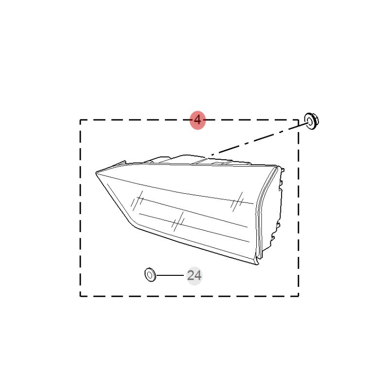 Taillight Assembly-Luggage Compartment Lid Side for MG HS